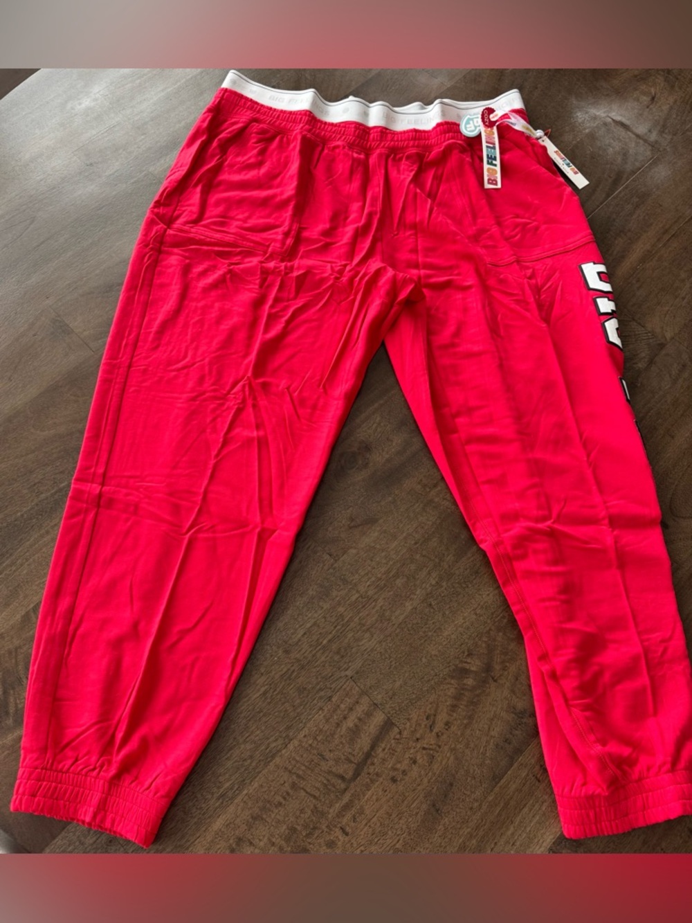 Alice + Olivia Red Track Joggers